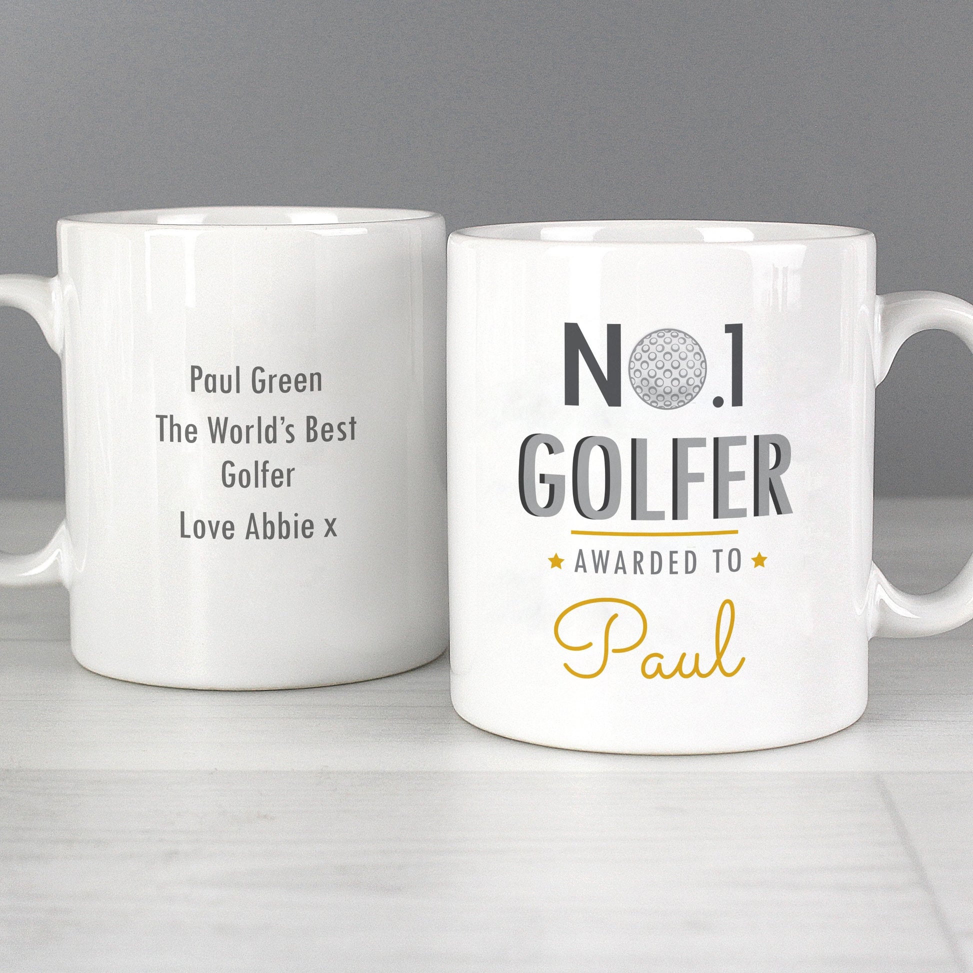 Personalised No.1 Golfer Mug Gifts Finder ScentiMelti Wax Melts