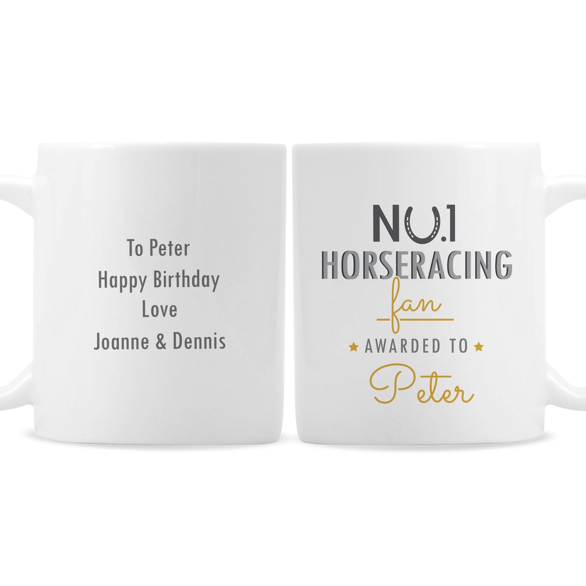 Personalised No.1 Horseracing Fan Mug Gifts Finder ScentiMelti Wax Melts