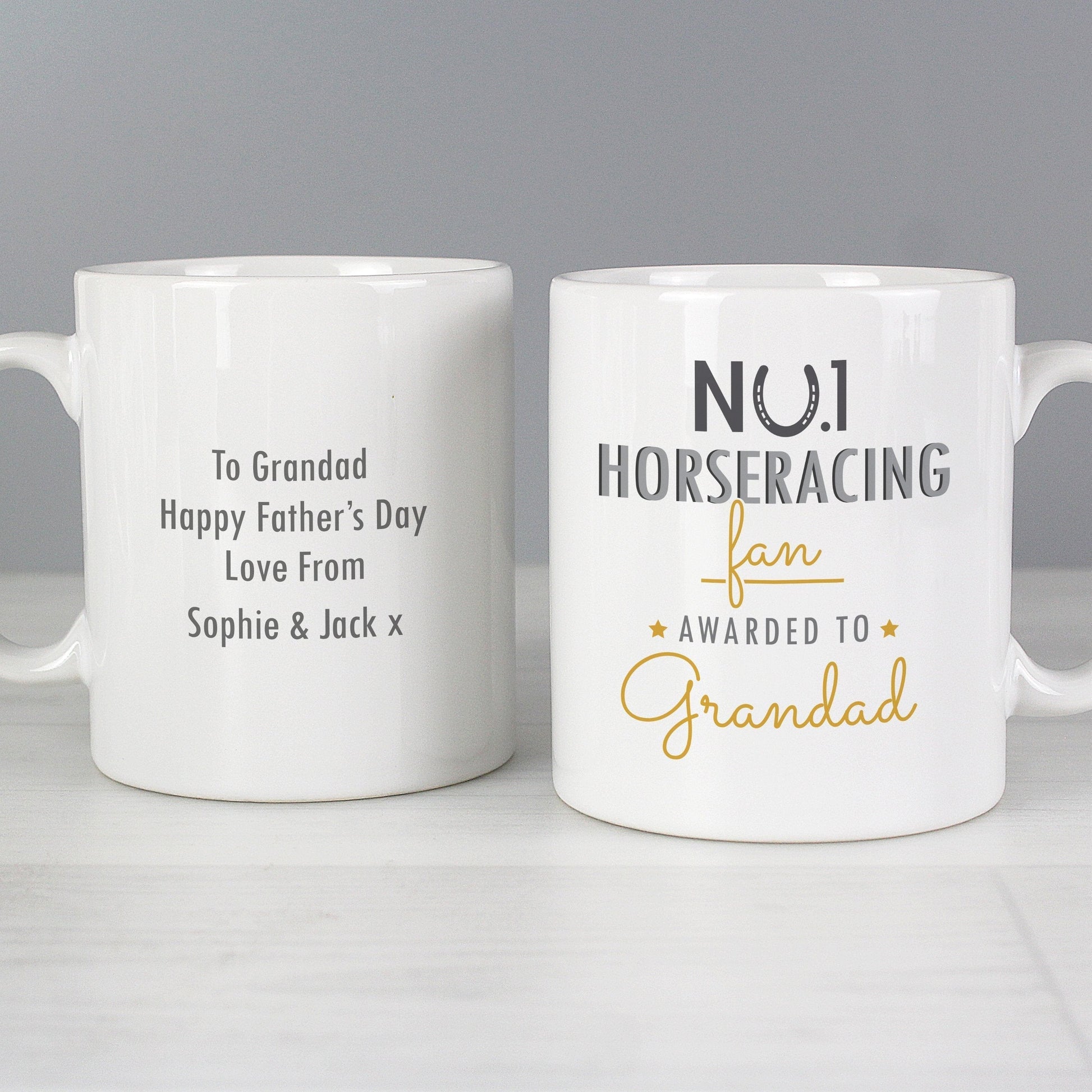 Personalised No.1 Horseracing Fan Mug Gifts Finder ScentiMelti Wax Melts