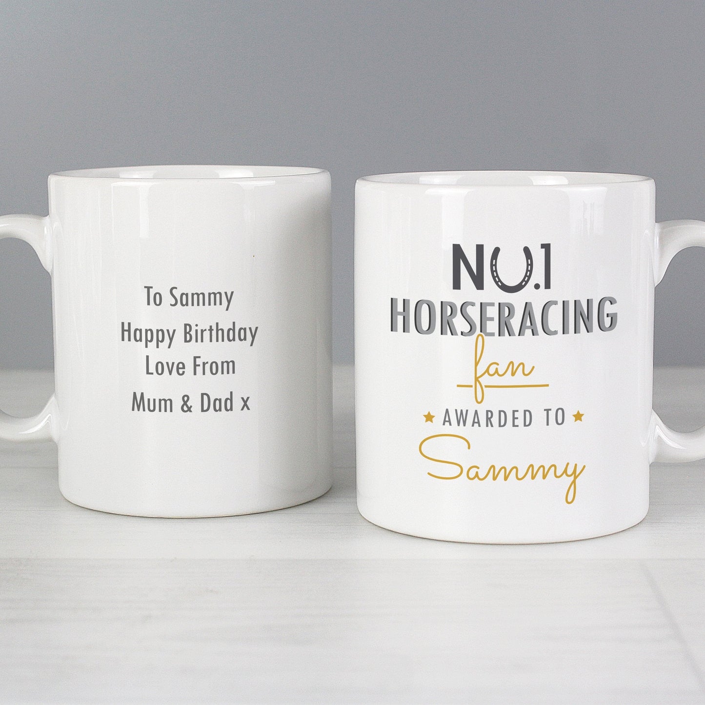 Personalised No.1 Horseracing Fan Mug Gifts Finder ScentiMelti Wax Melts