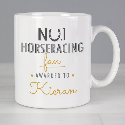 Personalised No.1 Horseracing Fan Mug Gifts Finder ScentiMelti Wax Melts