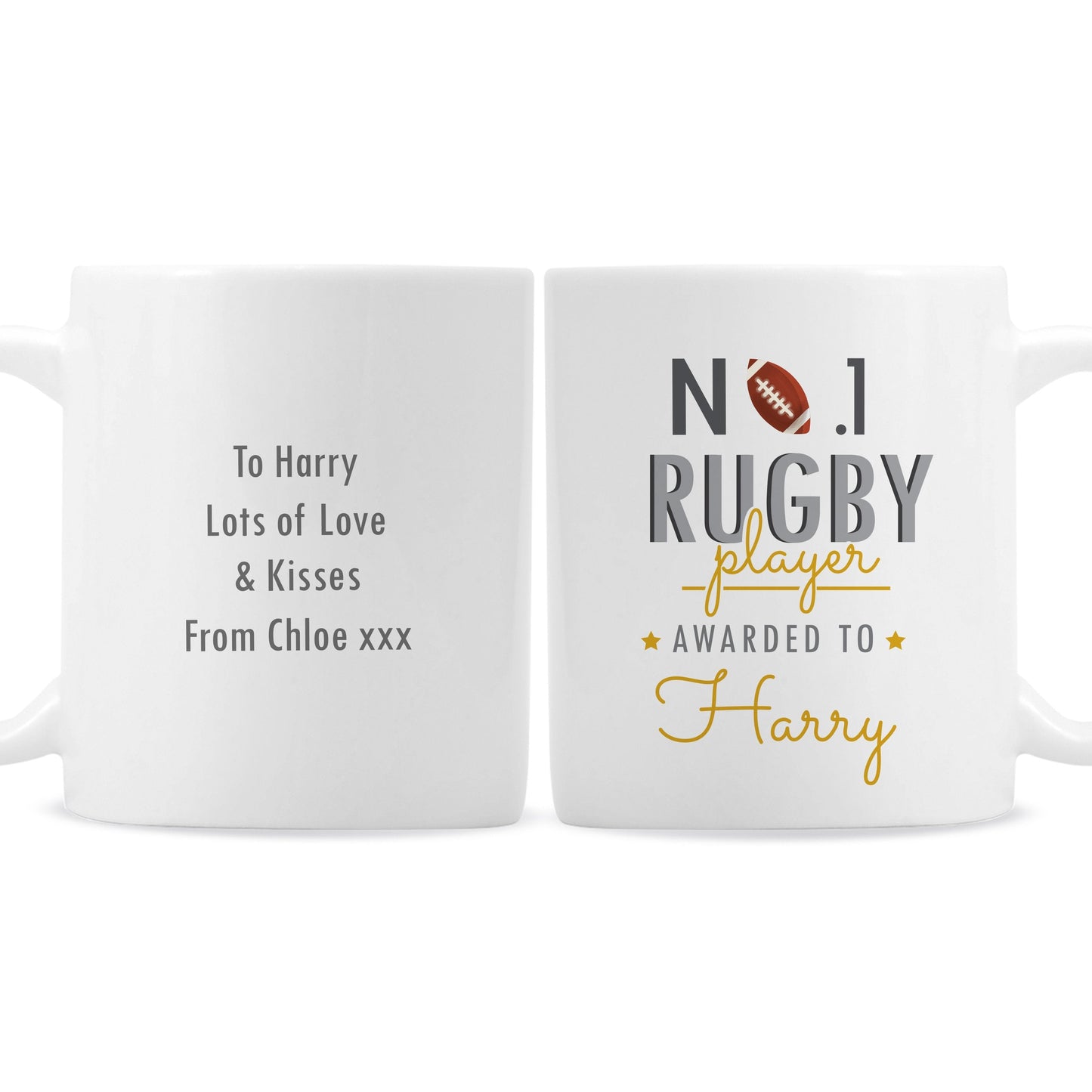 Personalised No.1 Rugby Player Mug Gifts Finder ScentiMelti Wax Melts