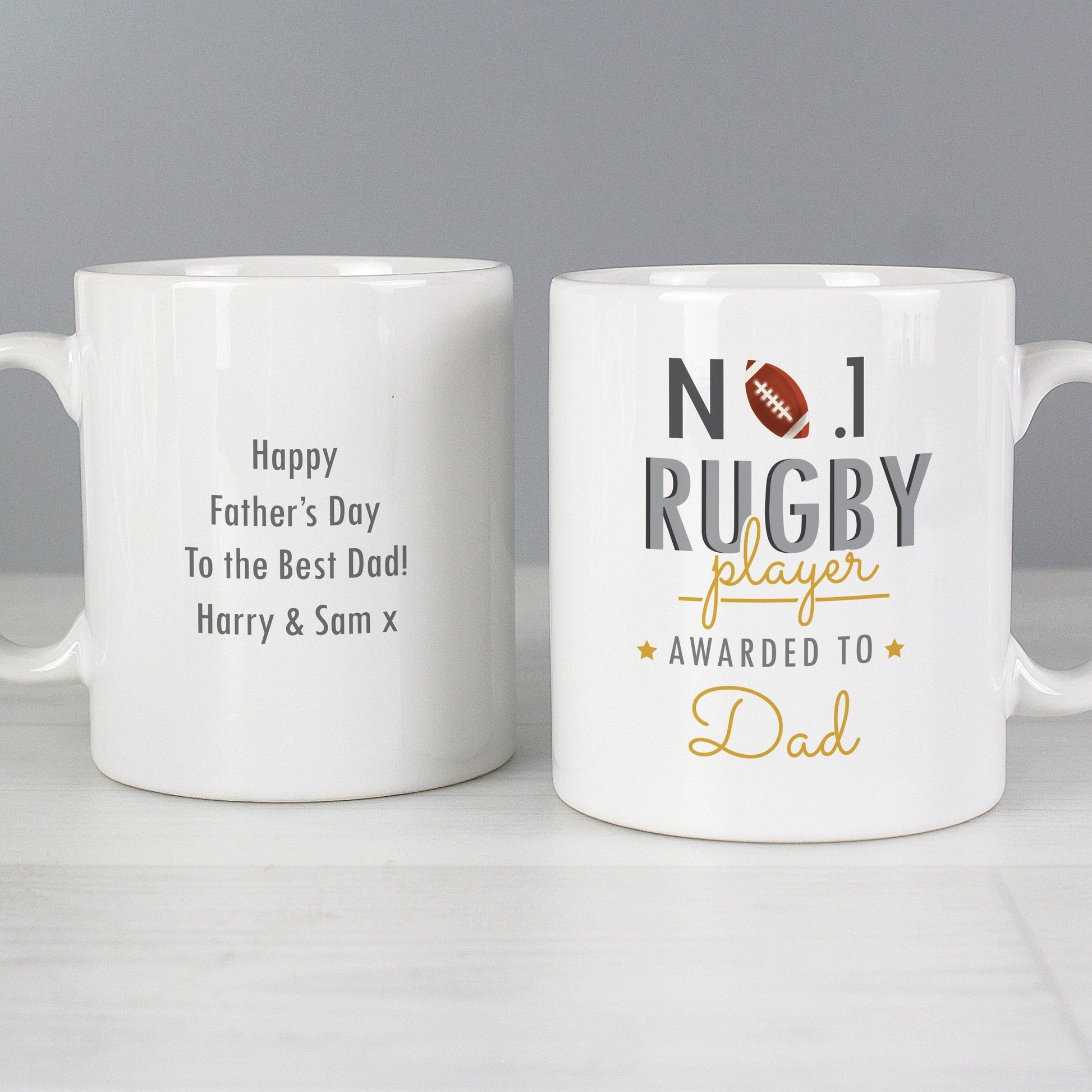 Personalised No.1 Rugby Player Mug Gifts Finder ScentiMelti Wax Melts