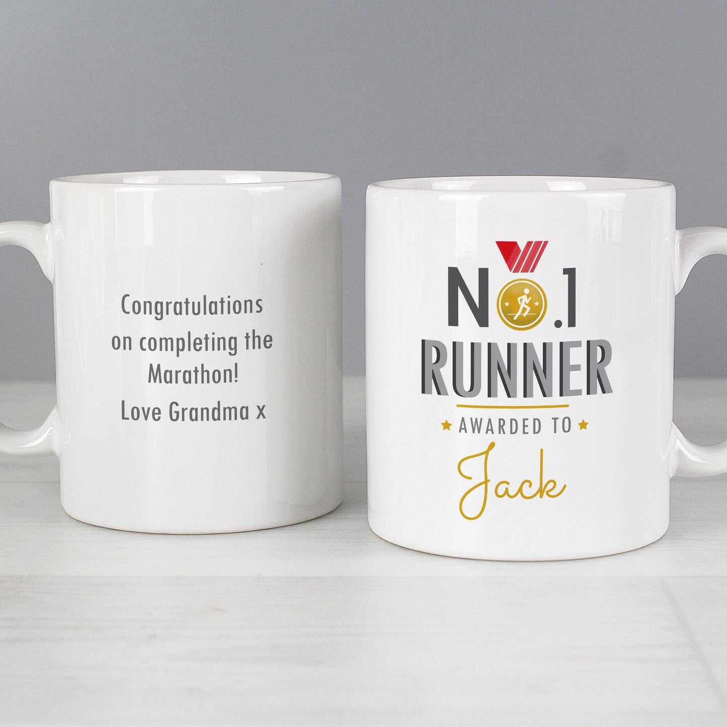 Personalised No.1 Runner Mug Gifts Finder ScentiMelti Wax Melts