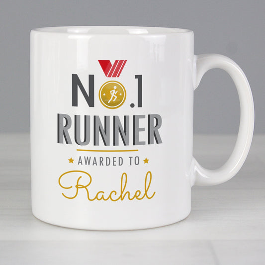 Personalised No.1 Runner Mug Gifts Finder ScentiMelti Wax Melts