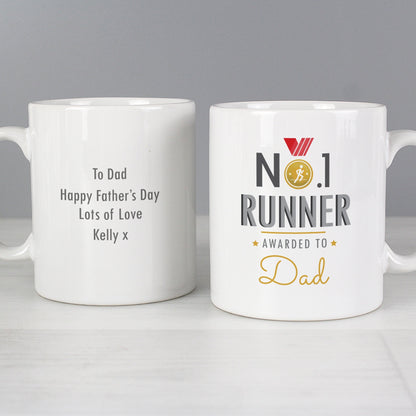 Personalised No.1 Runner Mug Gifts Finder ScentiMelti Wax Melts