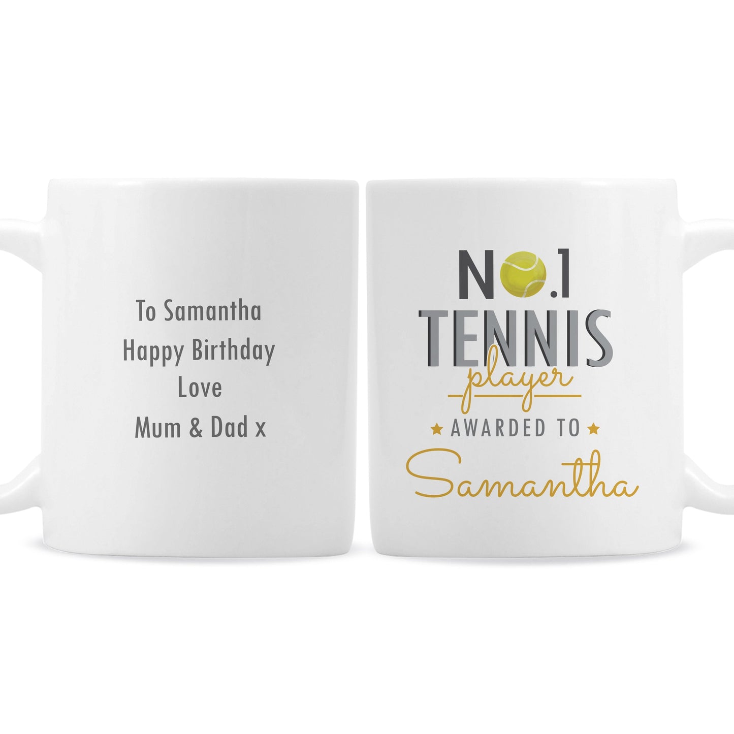 Personalised No.1 Tennis Player Mug Gifts Finder ScentiMelti Wax Melts