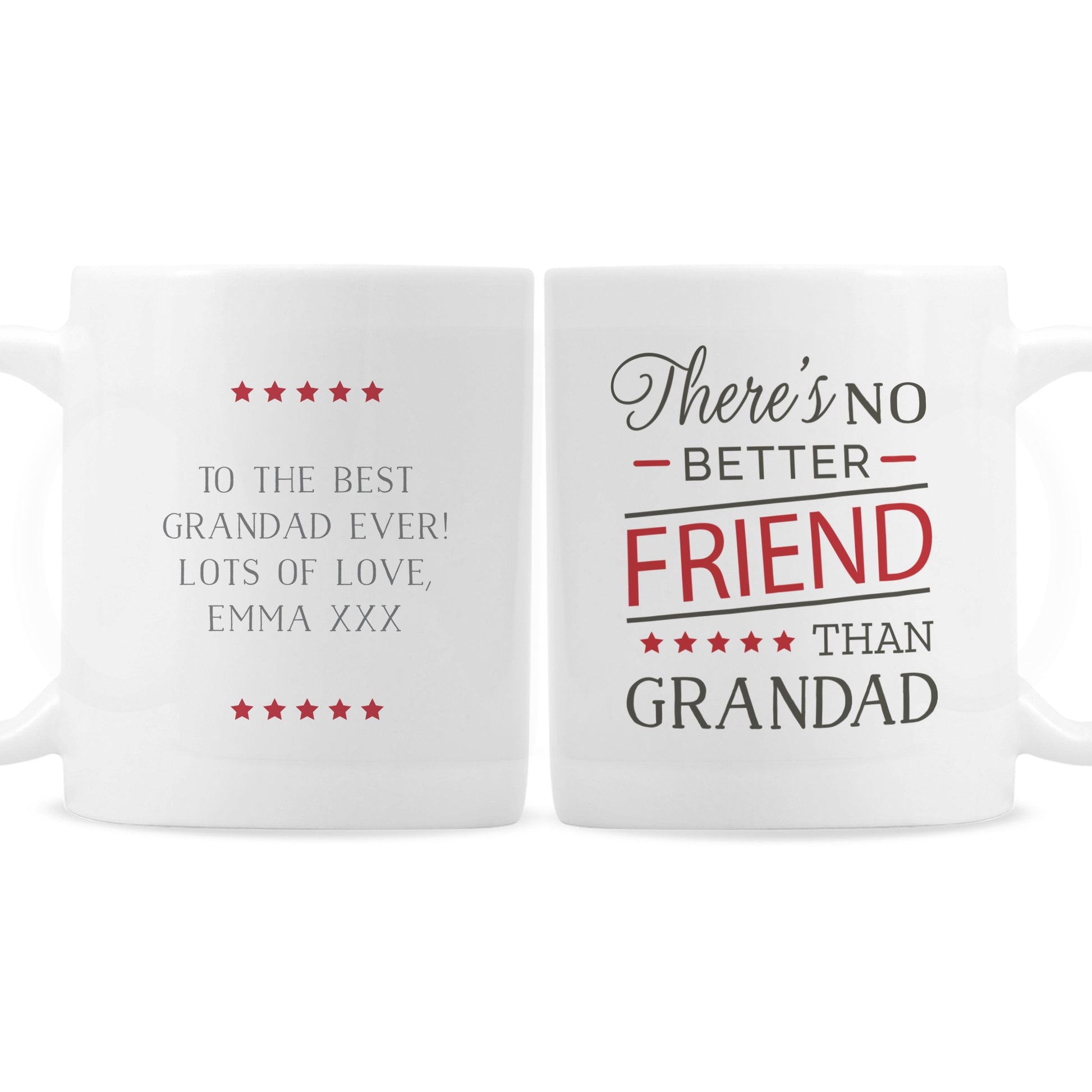 Personalised 'No Better Friend Than Grandad' Mug Gifts Finder ScentiMelti Wax Melts