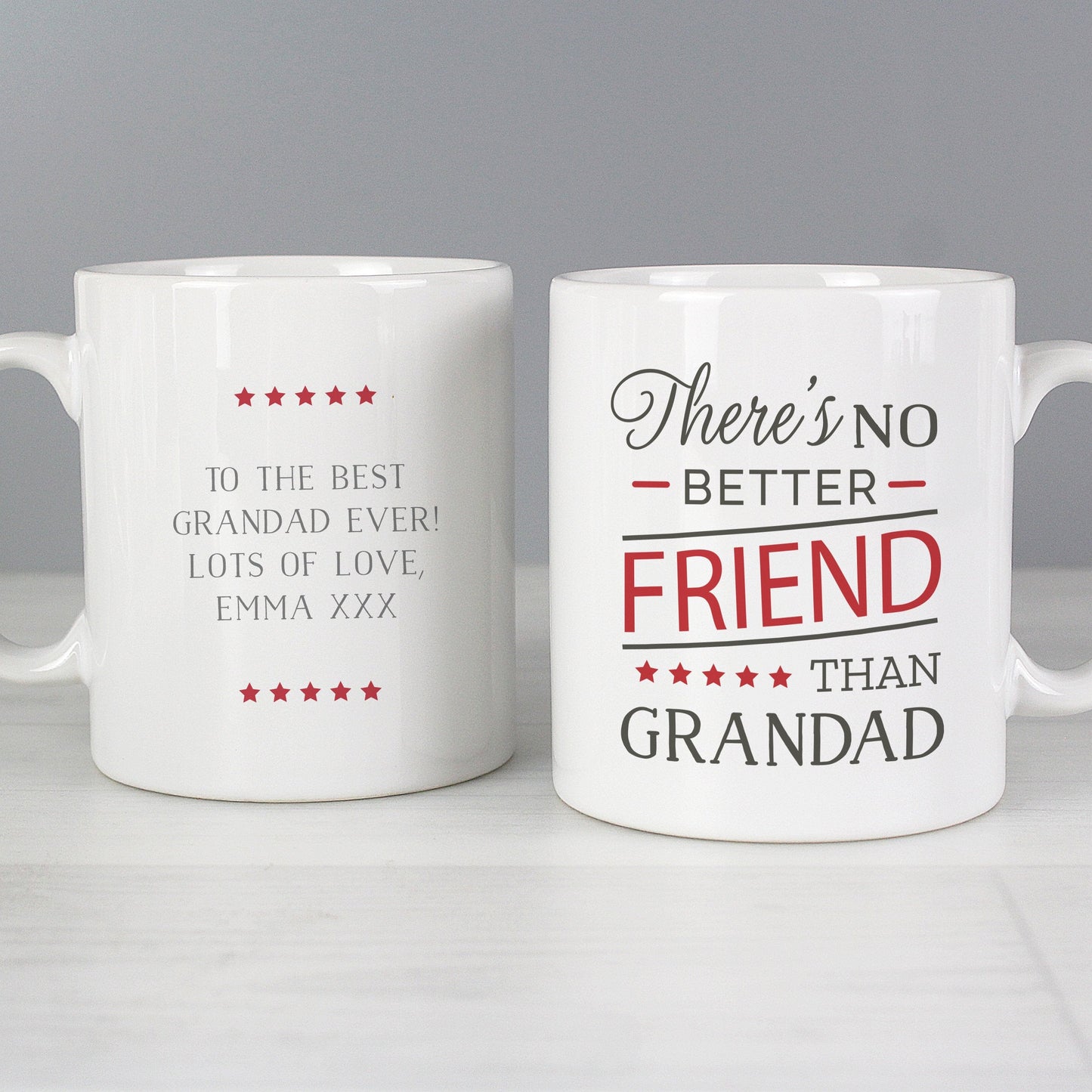 Personalised 'No Better Friend Than Grandad' Mug Gifts Finder ScentiMelti Wax Melts