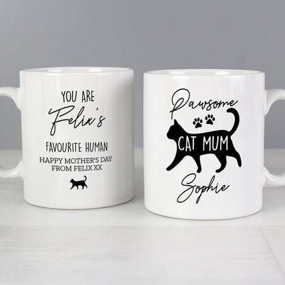 Personalised Pawsome Cat Mum Mug Gifts Finder ScentiMelti Wax Melts