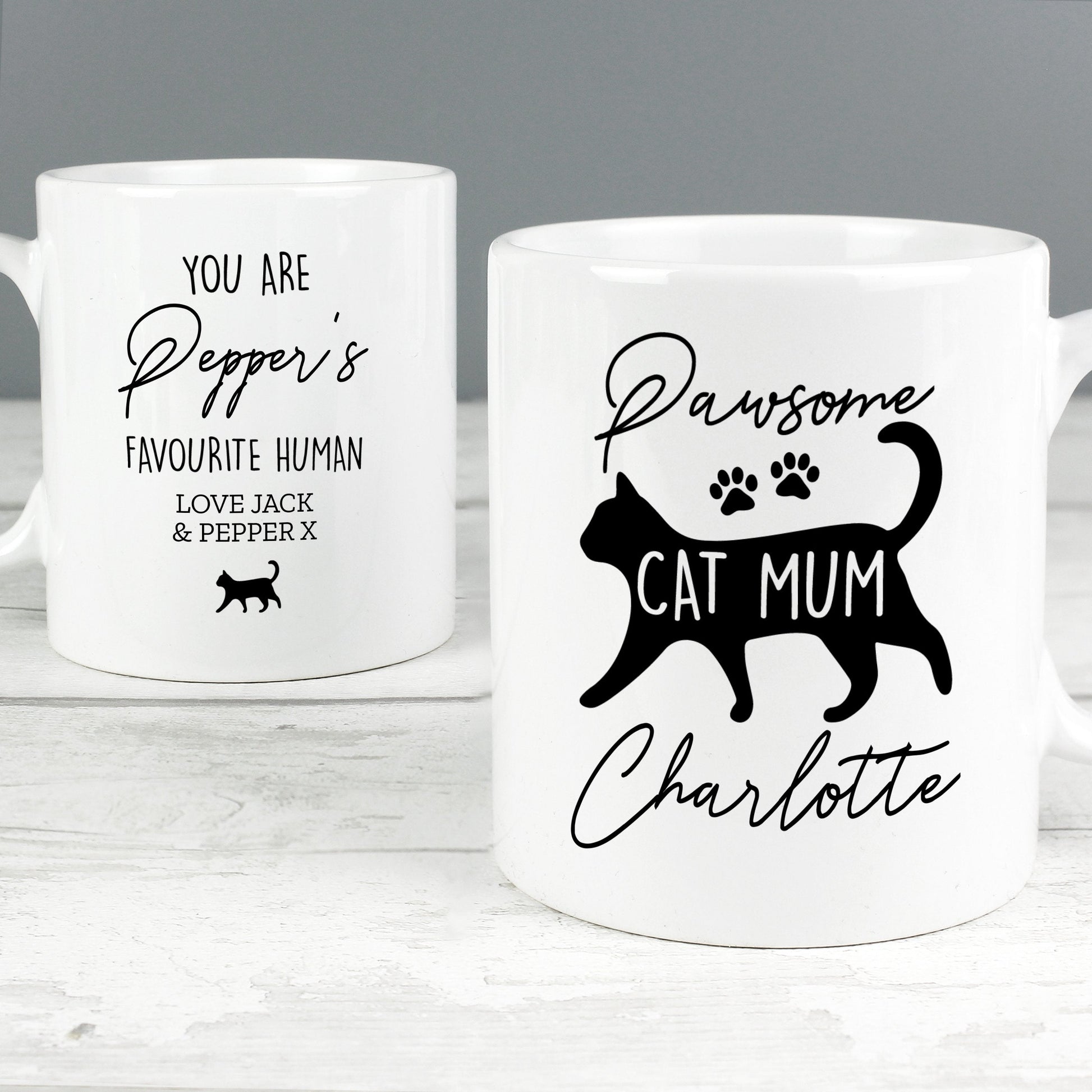 Personalised Pawsome Cat Mum Mug Gifts Finder ScentiMelti Wax Melts