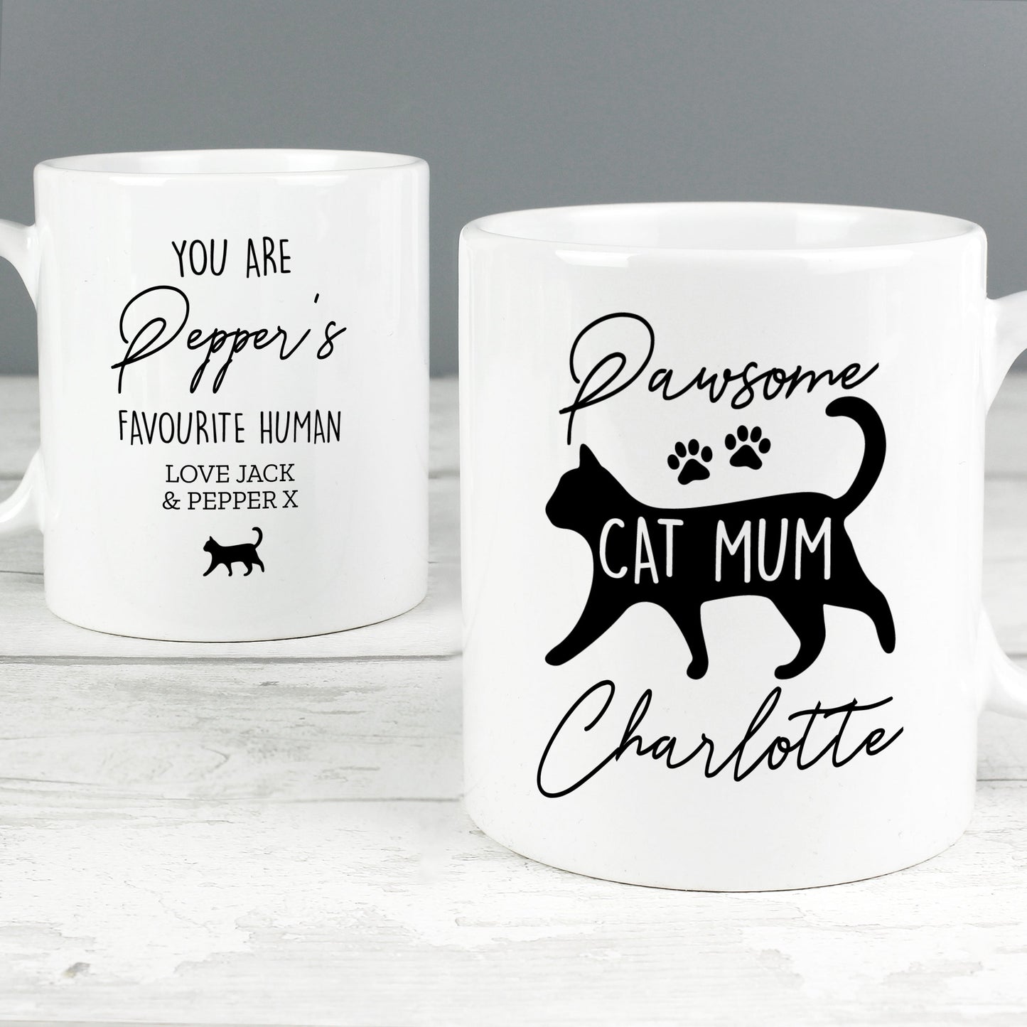 Personalised Pawsome Cat Mum Mug Gifts Finder ScentiMelti Wax Melts