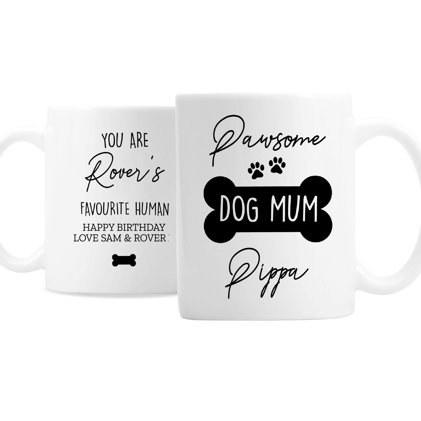 Personalised Pawsome Dog Mum Mug Gifts Finder ScentiMelti Wax Melts