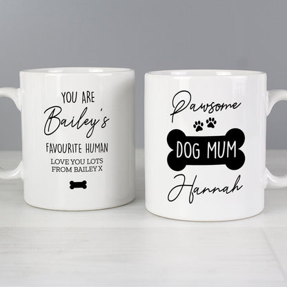 Personalised Pawsome Dog Mum Mug Gifts Finder ScentiMelti Wax Melts