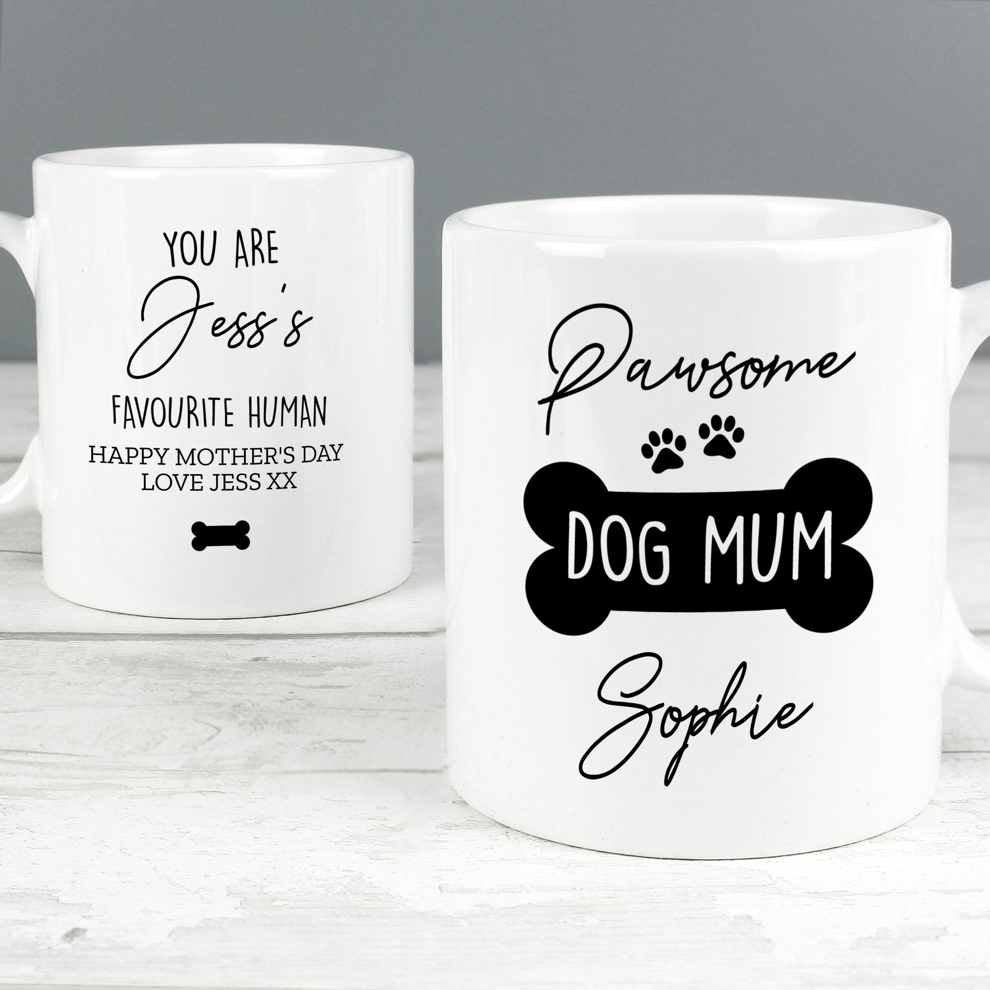 Personalised Pawsome Dog Mum Mug Gifts Finder ScentiMelti Wax Melts