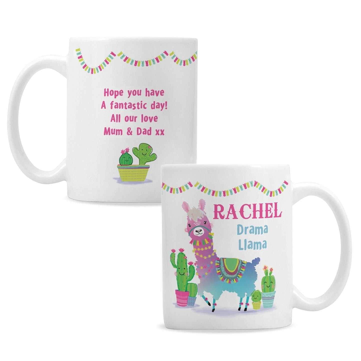 Personalised Pink Llama Mug Gifts Finder ScentiMelti Wax Melts