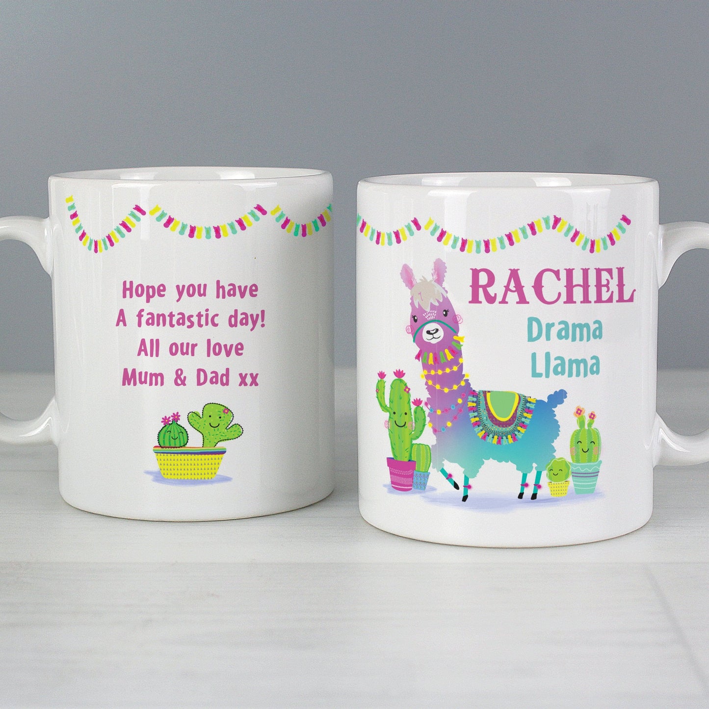 Personalised Pink Llama Mug Gifts Finder ScentiMelti Wax Melts