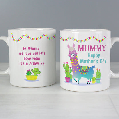 Personalised Pink Llama Mug Gifts Finder ScentiMelti Wax Melts