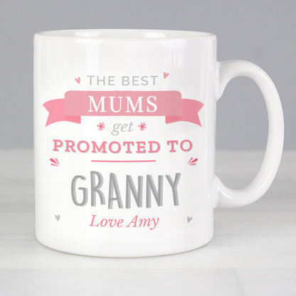 Personalised Pink Promoted To Mug Gifts Finder ScentiMelti Wax Melts