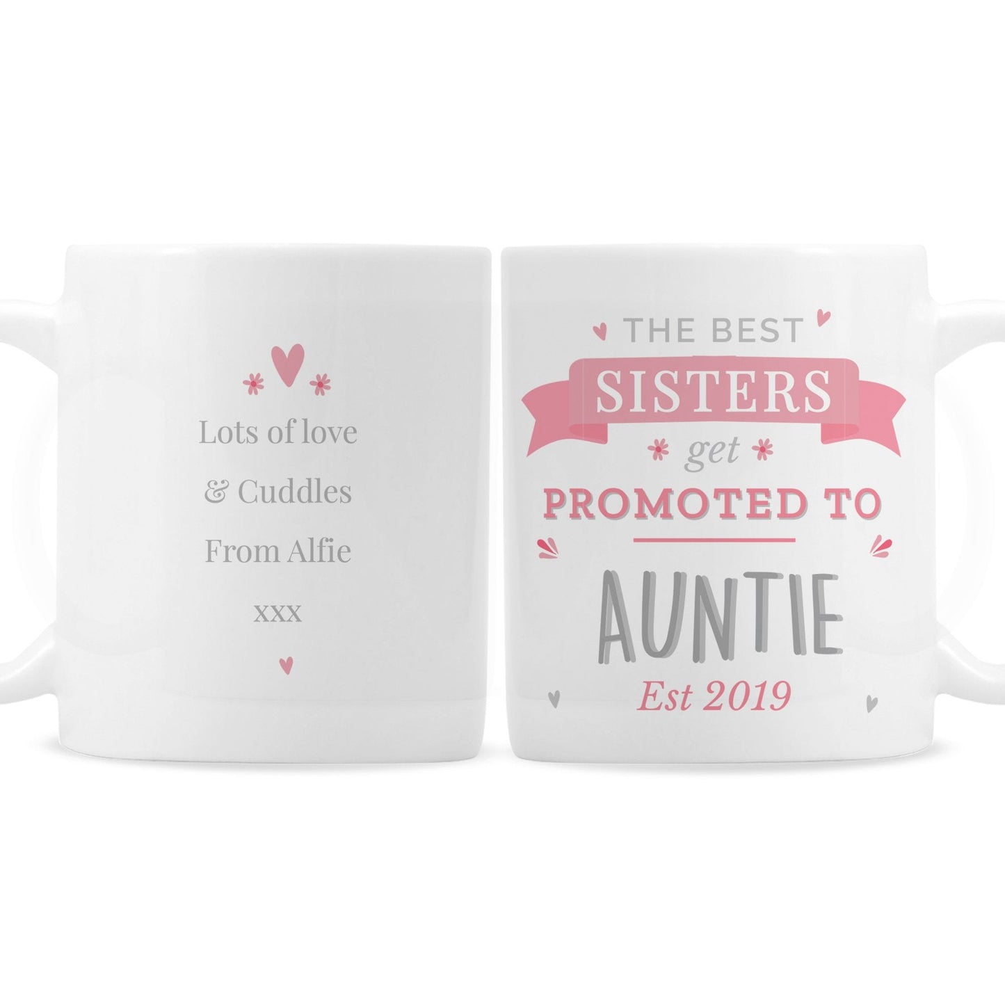 Personalised Pink Promoted To Mug Gifts Finder ScentiMelti Wax Melts