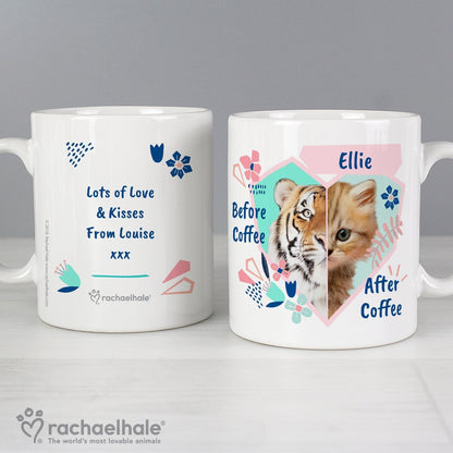 Personalised Rachael Hale 'Before Coffee/After Coffee' Cat Mug Gifts Finder ScentiMelti Wax Melts