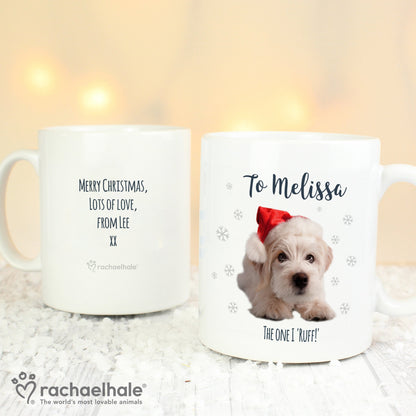 Personalised Rachael Hale Christmas Terrier Dog Mug Gifts Finder ScentiMelti Wax Melts