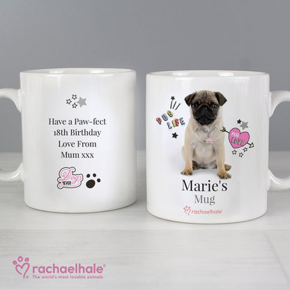 Personalised Rachael Hale Doodle Pug Mug Gifts Finder ScentiMelti Wax Melts