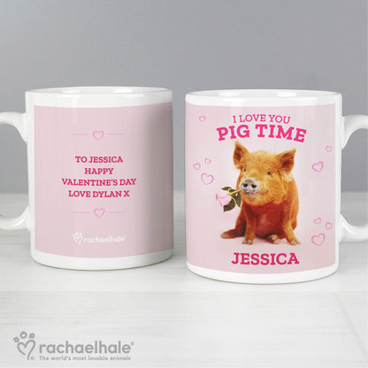 Personalised Rachael Hale 'I Love You Pig Time' Mug Gifts Finder ScentiMelti Wax Melts