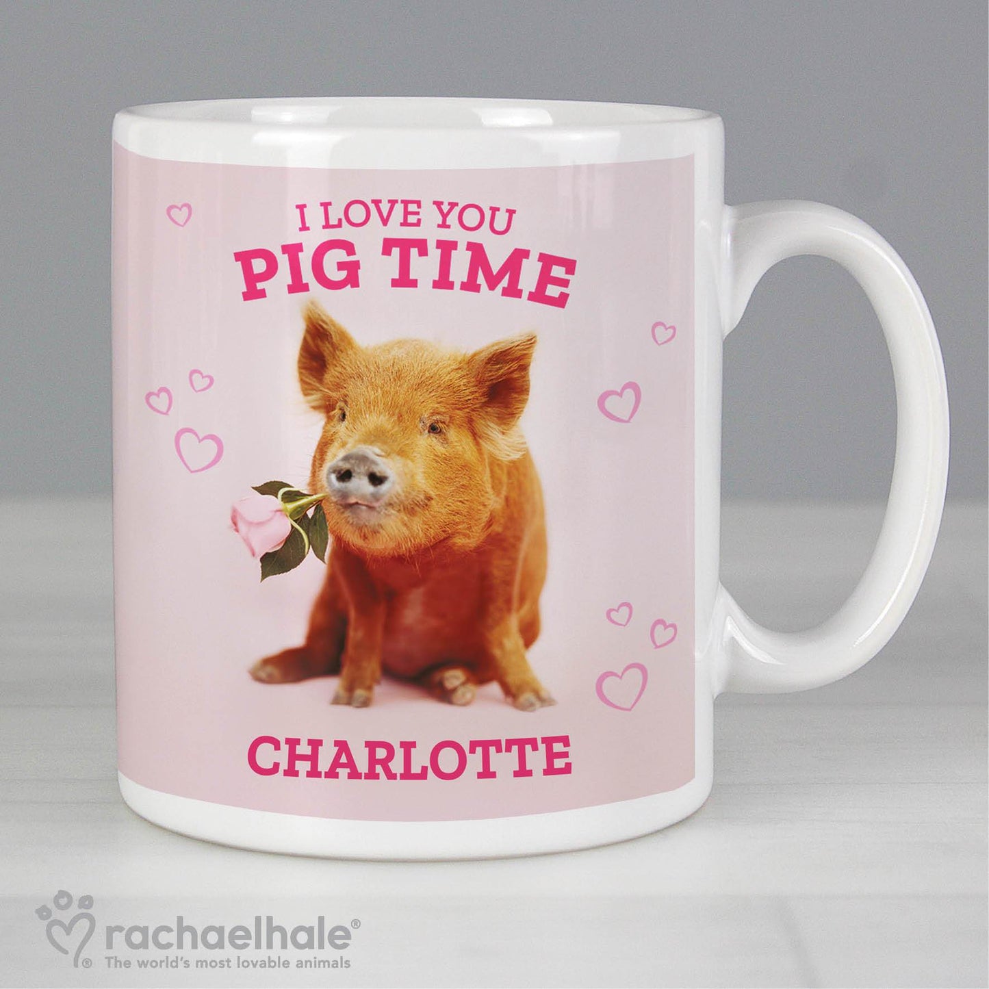 Personalised Rachael Hale 'I Love You Pig Time' Mug Gifts Finder ScentiMelti Wax Melts