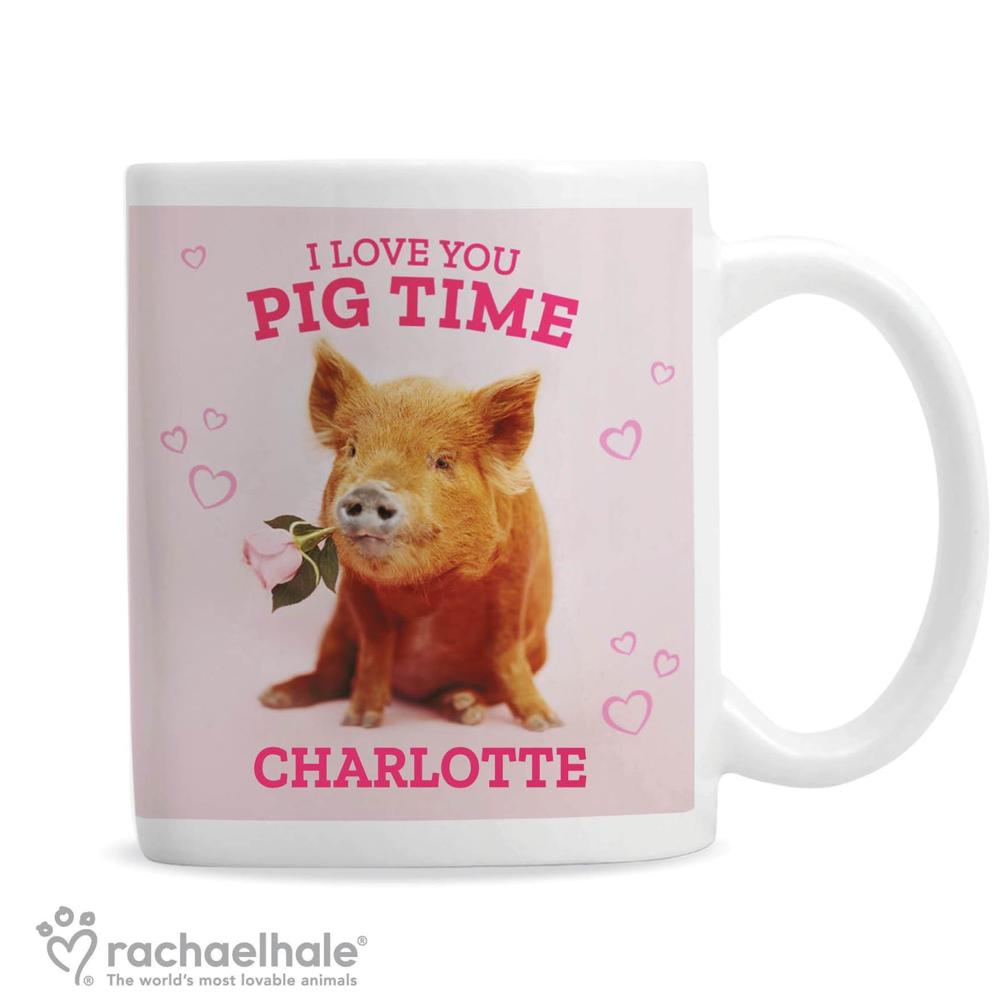 Personalised Rachael Hale 'I Love You Pig Time' Mug Gifts Finder ScentiMelti Wax Melts