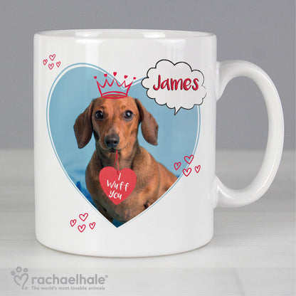 Personalised Rachael Hale 'I Wuff You' Mug Gifts Finder ScentiMelti Wax Melts