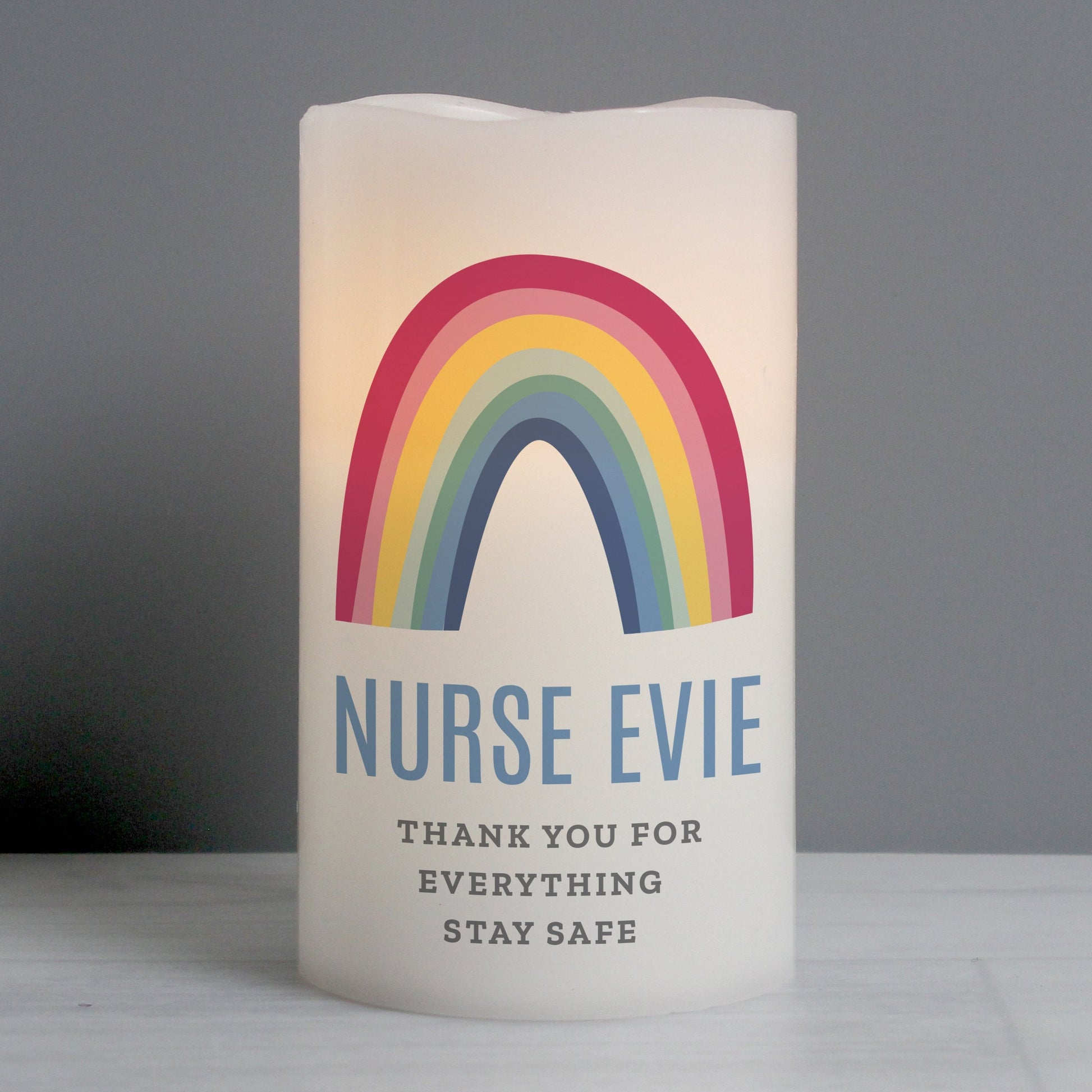 Personalised Rainbow LED Candle Gifts Finder ScentiMelti Wax Melts