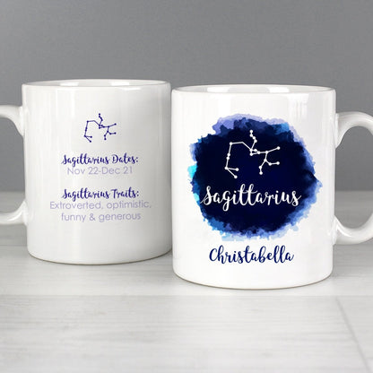 Personalised Sagittarius Zodiac Star Sign Mug (November 22nd - December 21st) Gifts Finder ScentiMelti Wax Melts