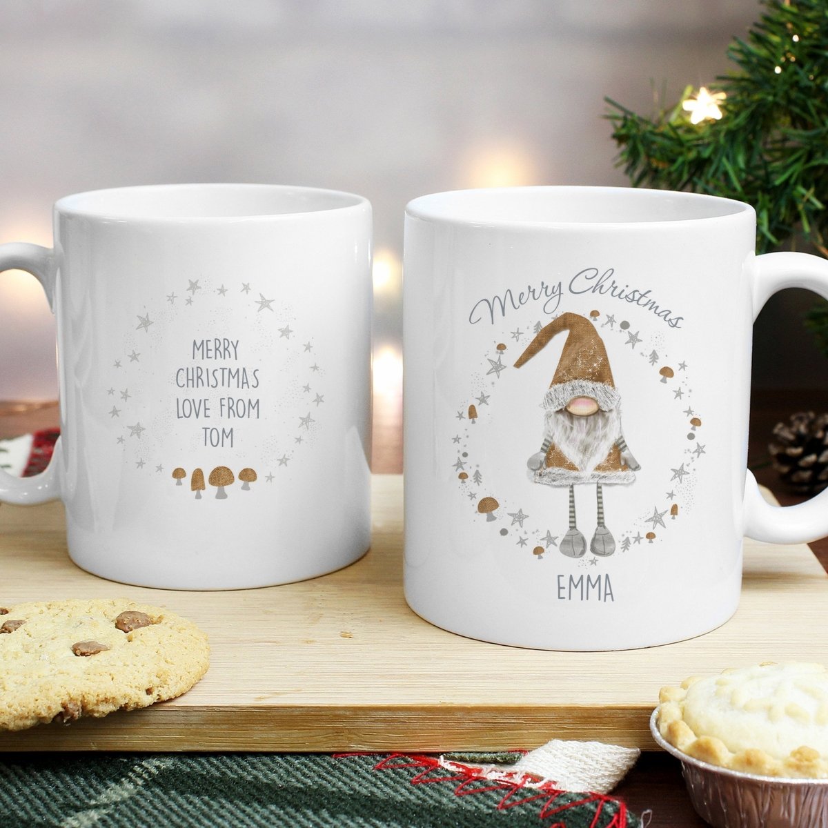 Personalised Scandinavian Christmas Gnome Mug Gifts Finder ScentiMelti Wax Melts