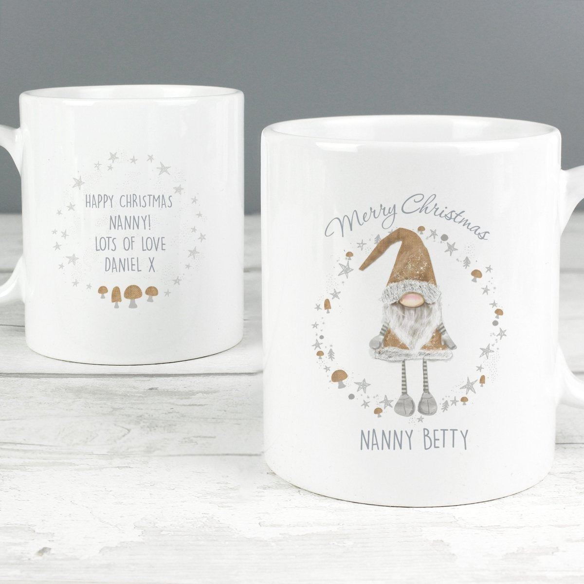 Personalised Scandinavian Christmas Gnome Mug Gifts Finder ScentiMelti Wax Melts