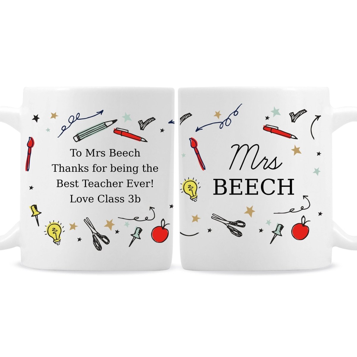 Personalised School Teachers Mug Gifts Finder ScentiMelti Wax Melts