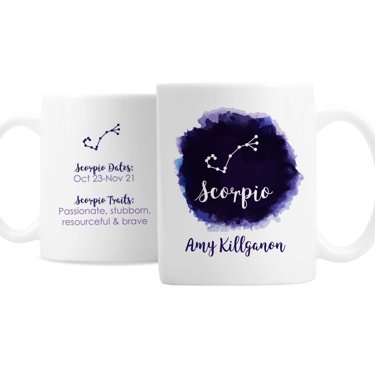 Personalised Scorpio Zodiac Star Sign Mug (October 23rd - November 21st) Gifts Finder ScentiMelti Wax Melts