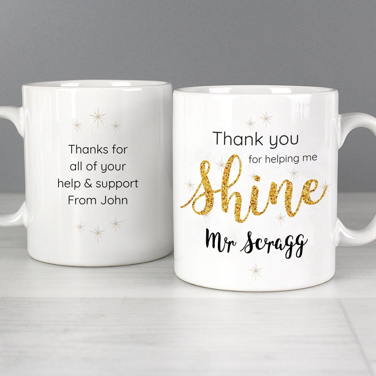 Personalised Shine Teacher Mug Gifts Finder ScentiMelti Wax Melts