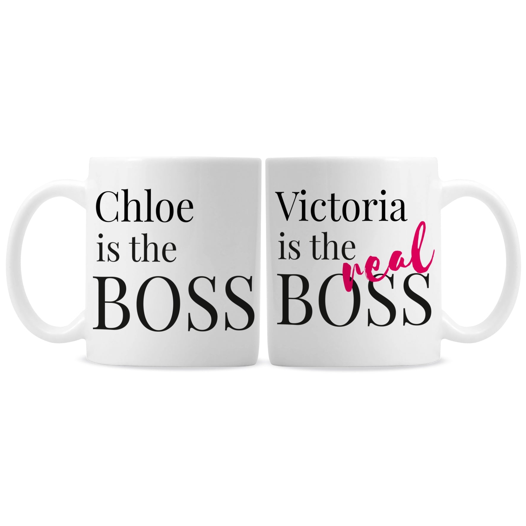 Personalised The Real Boss Mug Set Gifts Finder ScentiMelti Wax Melts