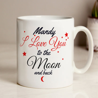 Personalised To the Moon and Back Mug Gifts Finder ScentiMelti Wax Melts