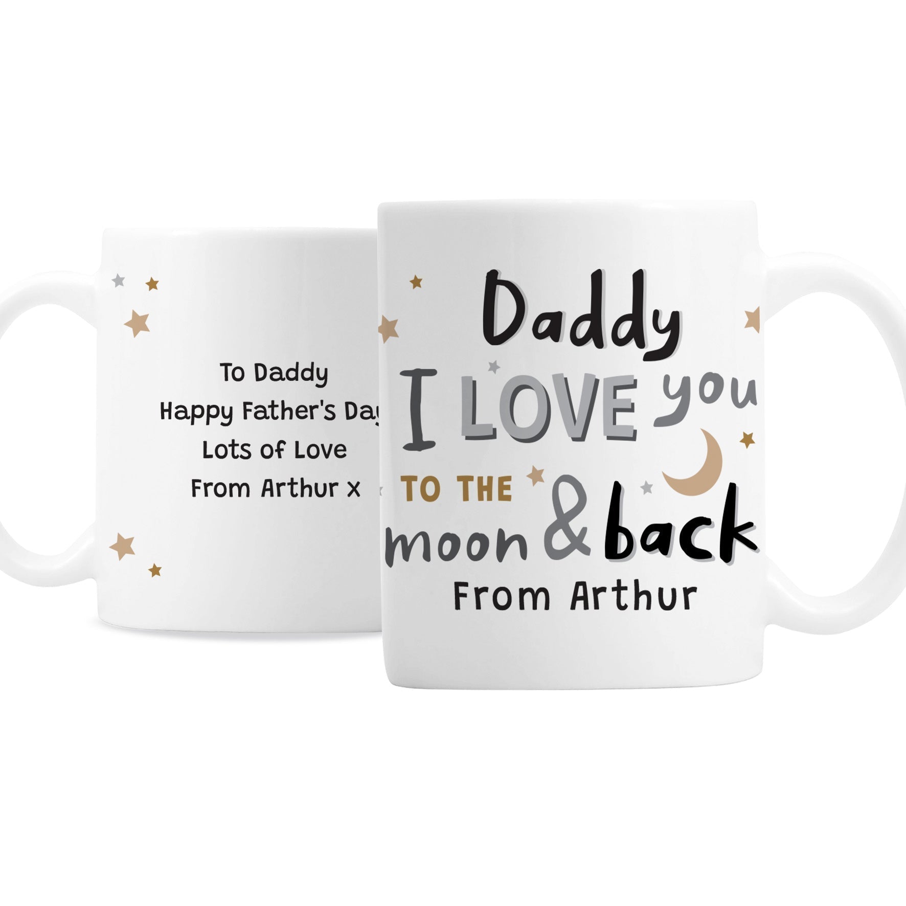 Personalised To the Moon and Back Mug Gifts Finder ScentiMelti Wax Melts