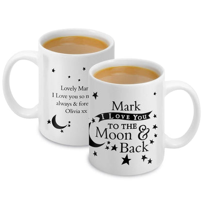 Personalised To the Moon and Back Mug Gifts Finder ScentiMelti Wax Melts