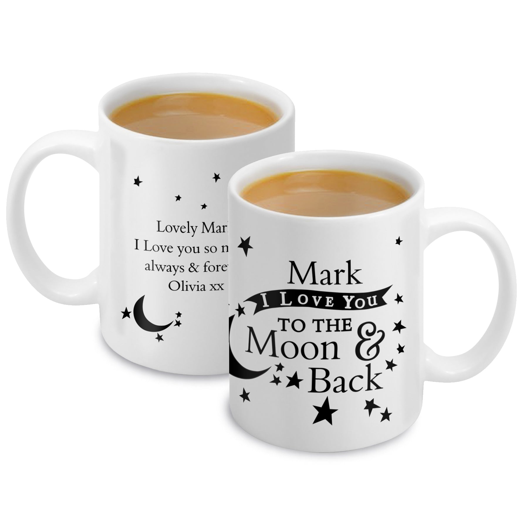 Personalised To the Moon and Back Mug Gifts Finder ScentiMelti Wax Melts