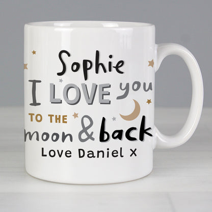 Personalised To the Moon and Back Mug Gifts Finder ScentiMelti Wax Melts