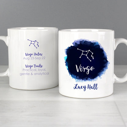 Personalised Virgo Zodiac Star Sign Mug (August 23rd - September 22nd) Gifts Finder ScentiMelti Wax Melts