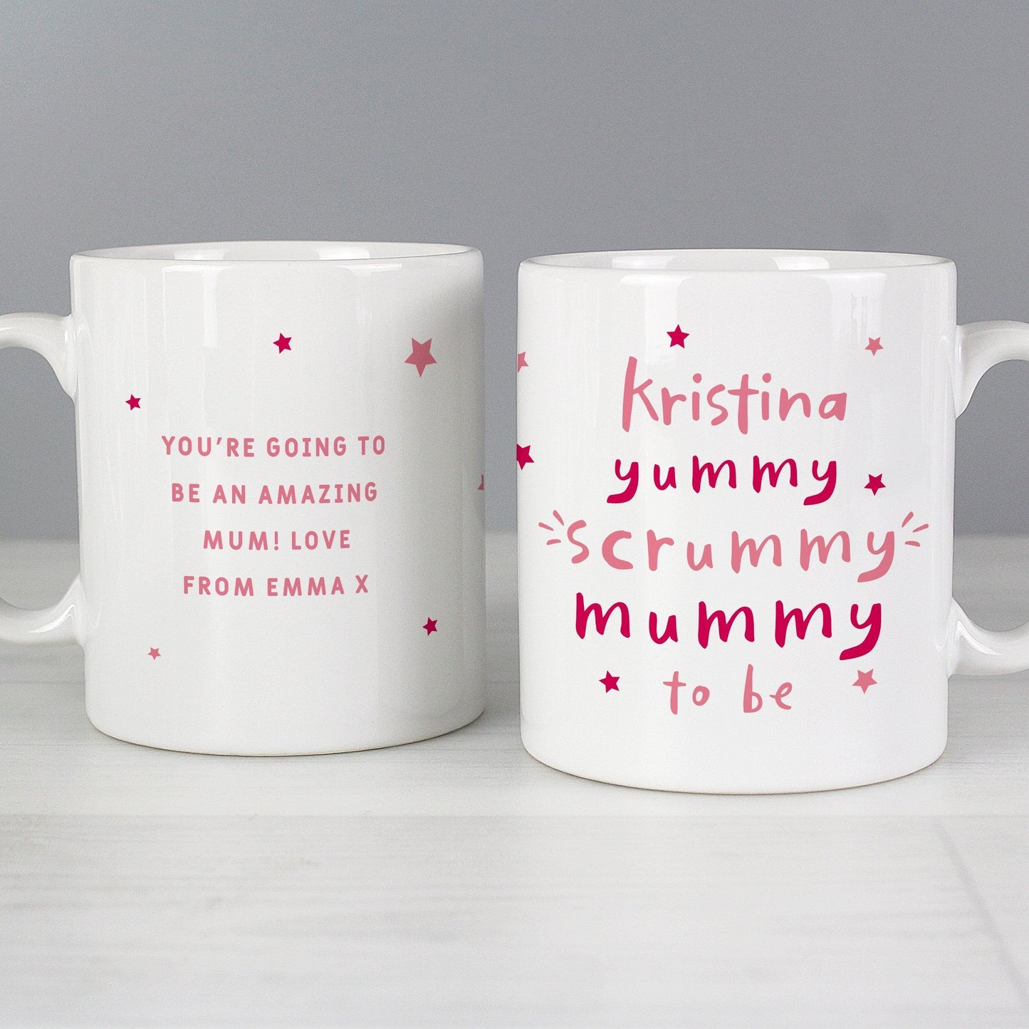 Personalised Yummy Scrummy Mummy To Be Mug Gifts Finder ScentiMelti Wax Melts