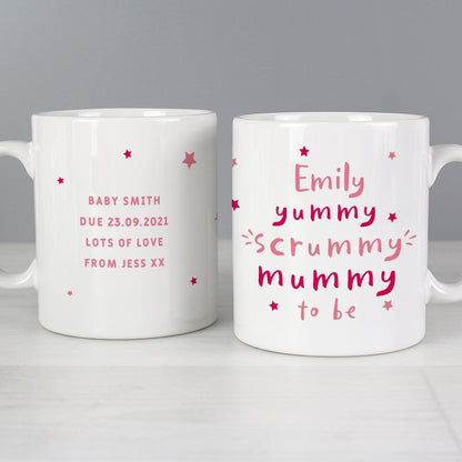 Personalised Yummy Scrummy Mummy To Be Mug Gifts Finder ScentiMelti Wax Melts