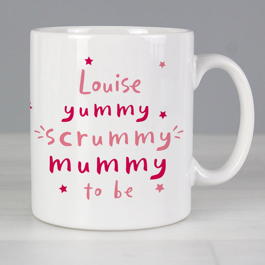 Personalised Yummy Scrummy Mummy To Be Mug Gifts Finder ScentiMelti Wax Melts