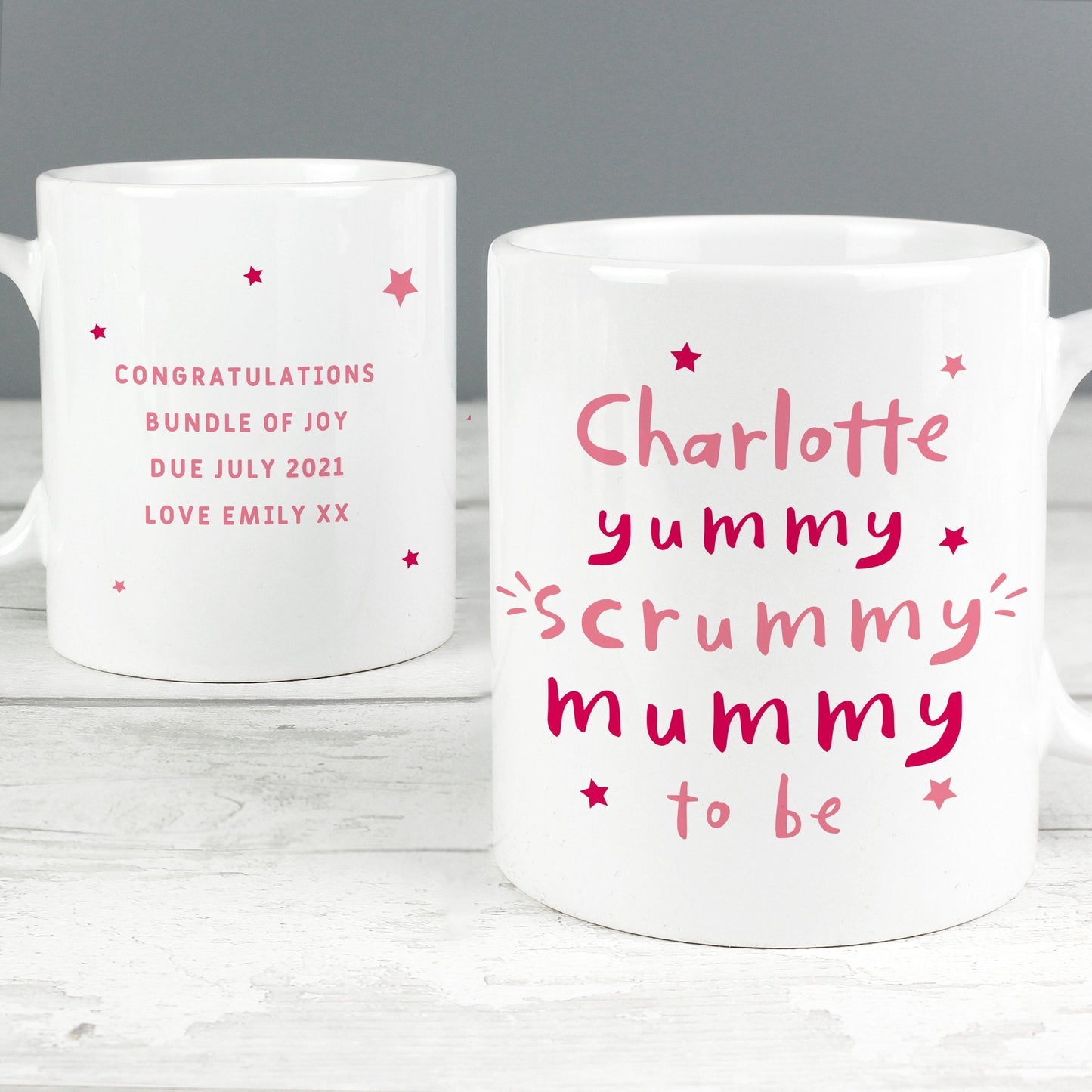 Personalised Yummy Scrummy Mummy To Be Mug Gifts Finder ScentiMelti Wax Melts