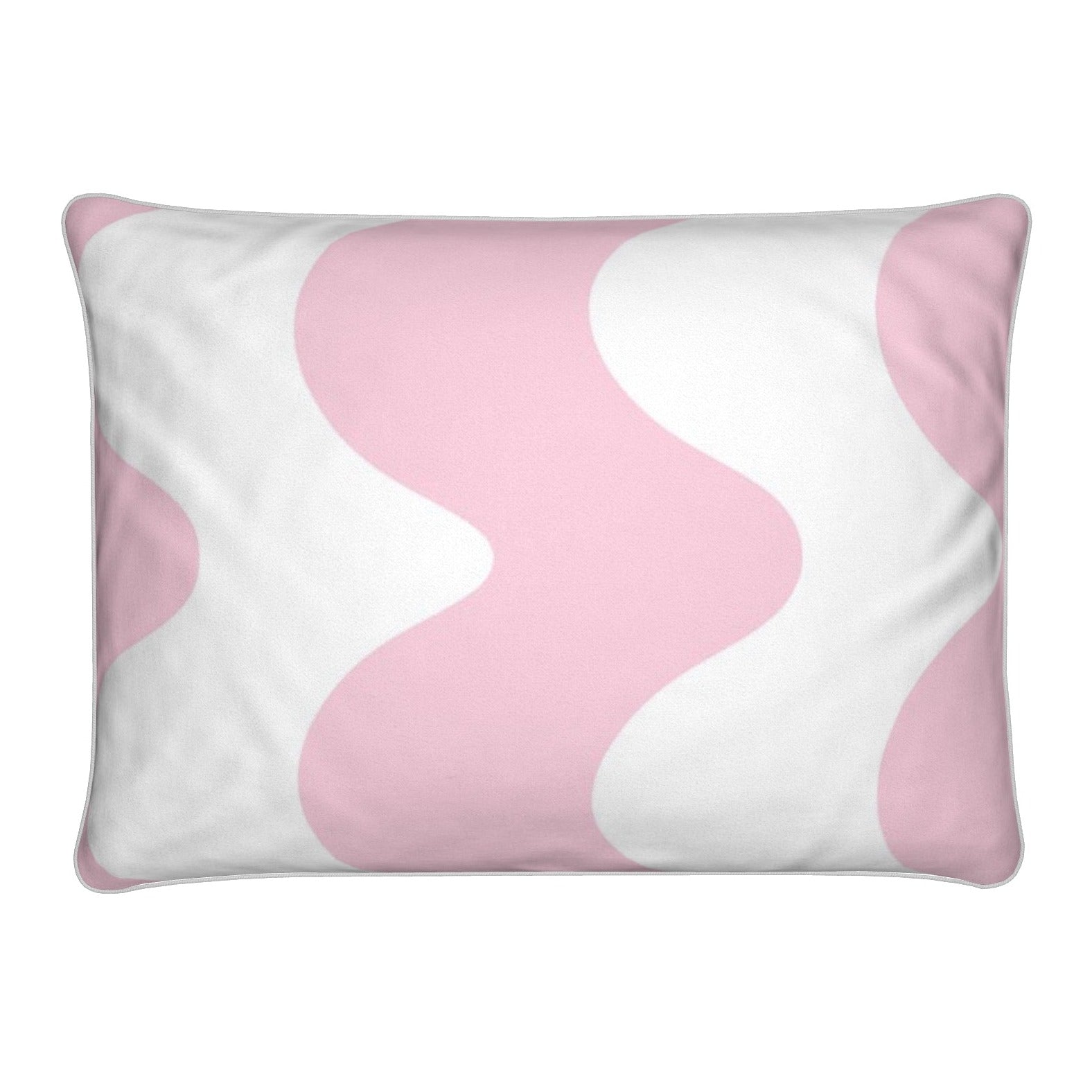 Wavy abstract velvet cushion in candy pink - ScentiMelti Home Fragrance, Beauty & Gifts UK